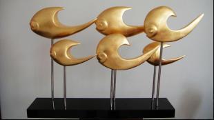 杭州定制抽象工藝品 玻璃鋼雕塑與樹脂工藝品的藝術魅力